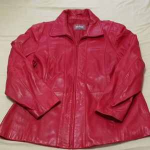 Wilson's Leather Jacket Red Size XL